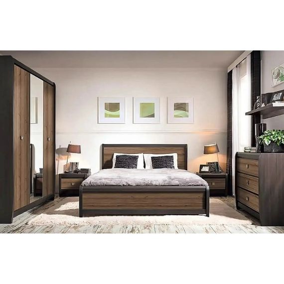 Шафа розпашна з дзеркалом ВМК (БРВ) Лорен SZF3D Венге магія/Монтеверде (BRW-1806) | Зображення 3