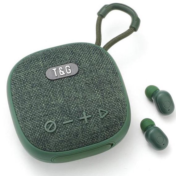 Колонка-Bluetooth із навушниками TG813. GH-743 Колір: зелений
