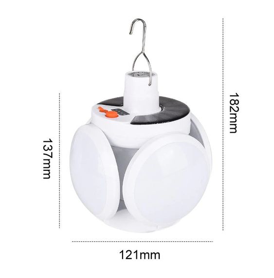 ЛАМПА ДЛЯ КЕМПИНГА X-BAIL BL-2029 SOLAR / EMERGENCY CHARGING CAMPING BULB | Зображення 5