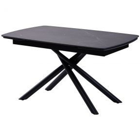 Стол раскладной Concepto PALERMO BLACK MARBLE керамика 140-200 см