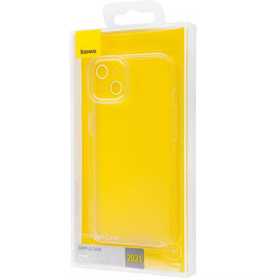 Чохол TPU Baseus Simple для Apple iPhone 14 (6.1") Прозорий | Зображення 1