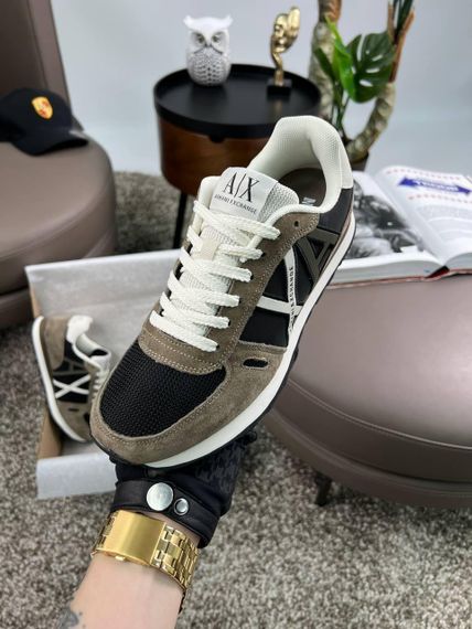 Чоловічі кросівки Exchange AX Khaki Black замша , текстиль , В'єтнам 45 28.5 | Зображення 5