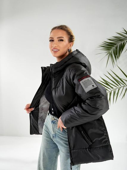 Утеплена куртка, арт.417/1, чорний