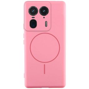 Чохол Silicone Cover Lakshmi Full Camera (AA) with MagFit для Motorola Edge 50 Ultra Рожевий / Light pink