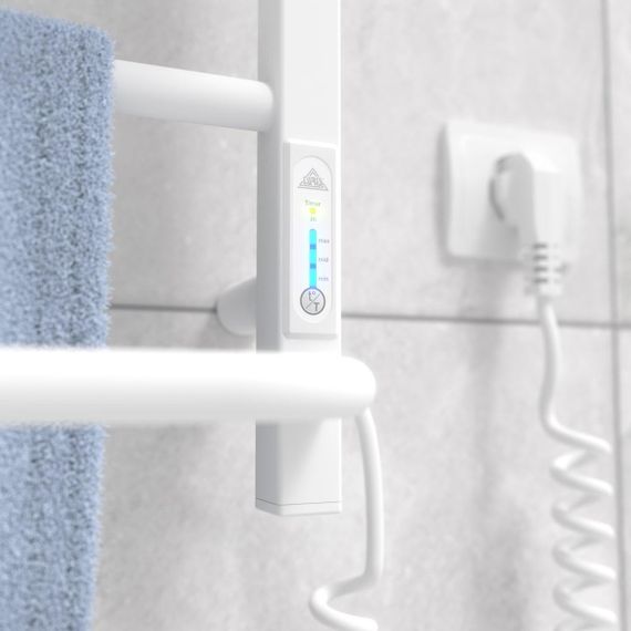 Електрична рушникосушарка Laris Зебра Комфорт ЧФ8 500 х 800 Е з полицею (підкл. справа) R3 | Зображення 4