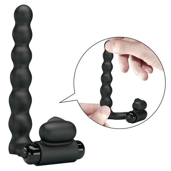 Кільце-насадка для подвійного проникнення - Pretty Love Hercules Penis Sheath III Black | Зображення 6
