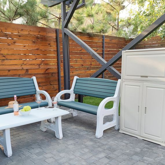 Пластикова тумба з полицею 82х41х93см SW-00001543 | Зображення 8