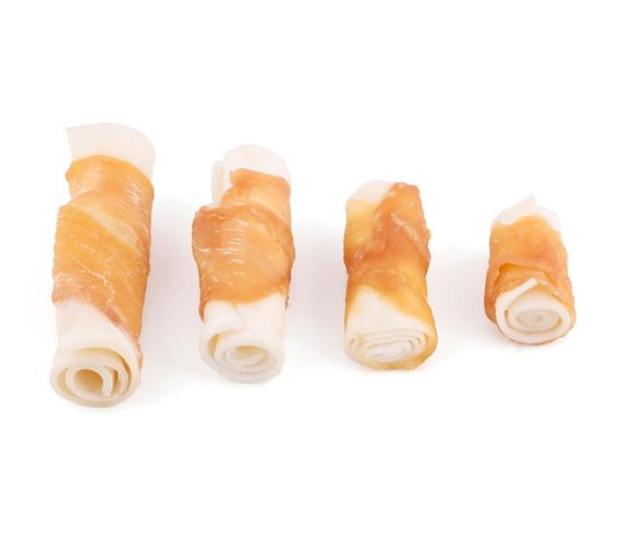 Лакомства для собак LOVE DOG Трубочка рулетик + Мясо курицы №1 4-5 см 10 шт