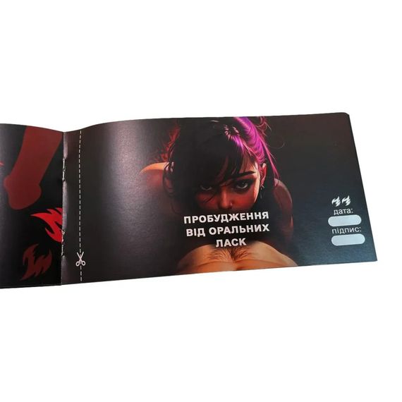 Чековая книжка "Секс желаний Новый уровень" PLR-0002, 50 чеков | Зображення 7