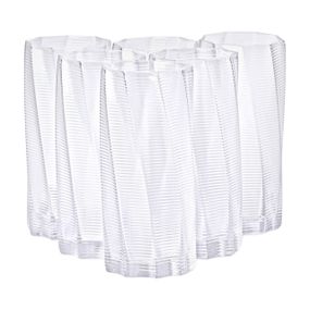 Набор из 6 высоких стаканов, 500 мл, для лимонада, воды, сока и коктейлей HP-16-17