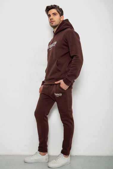 Спортивный костюм мужской на флисе, цвет шоколадный, 238R57046 | Зображення 2