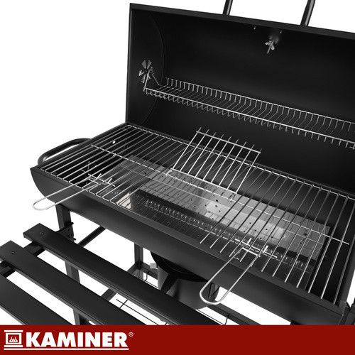 Мангал садовий із кришкою 108х67х96 см Kaminer 27315 | Зображення 5