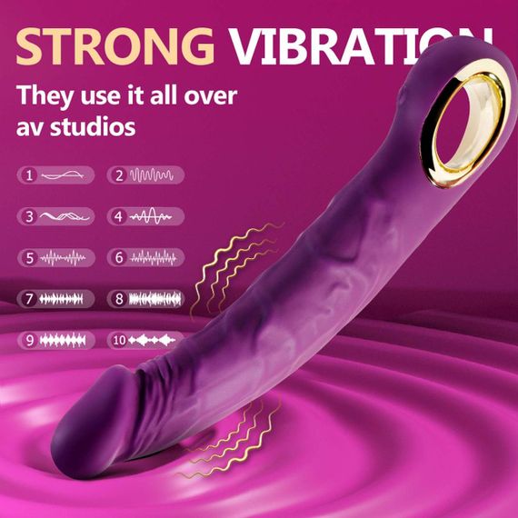 Вібратор - Realistic Vibrator Purple Sex Aura | Зображення 8