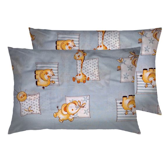 Комплект постільної білизни в ліжечко SoundSleep Animals Africa Si бязь 105х140 см сіро-блакитний (2800004805643) | Зображення 4