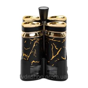 Набор для специй на подставке 4 баночки по 120 мл для приправ HP1354