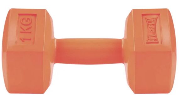 Гантель композитна PowerPlay 4124 Hercules 1 кг Помаранчева 1 шт (PP_4124_1kg)