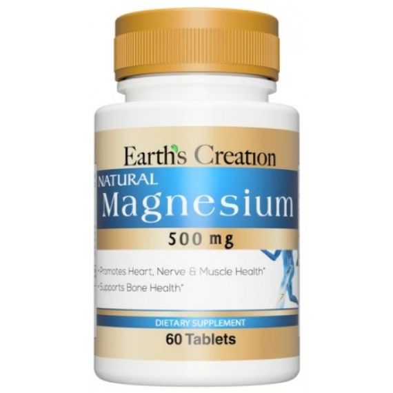Магній Earth‘s Creation Magnesium 500 mg 60 tabs