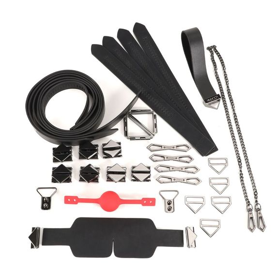 БДСМ-набір LOCKINK Bondage & Restraint Black Set | Зображення 1