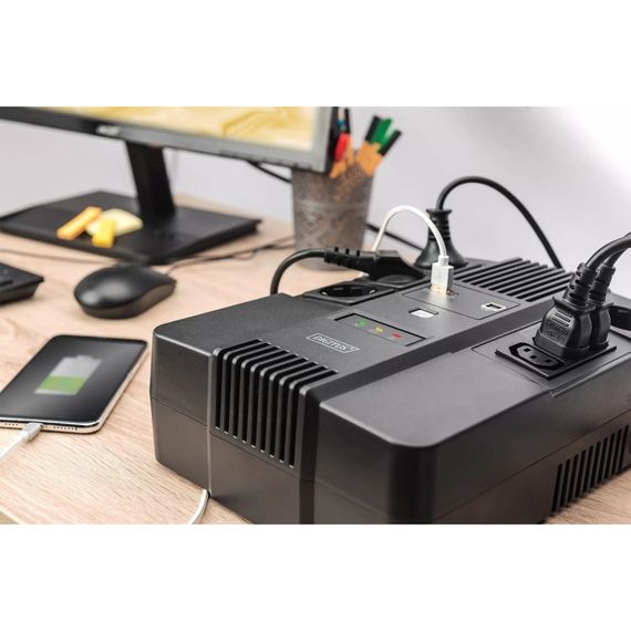 Пристрій безперебійного живлення Digitus 800VA DN-170 (DN-170111) | Зображення 6