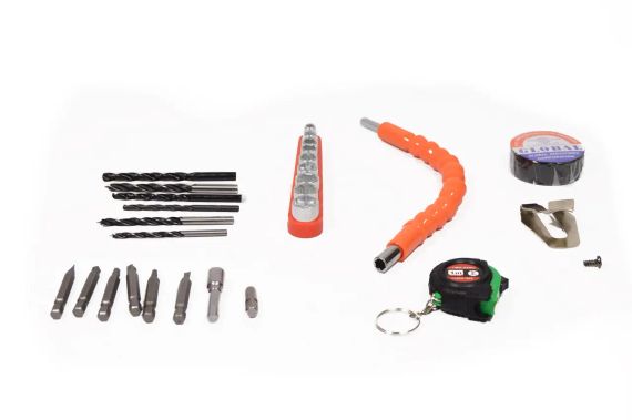 Аккумуляторный шуруповерт 24V с набором инструментов в кейсе, Шуруповерт | Зображення 2