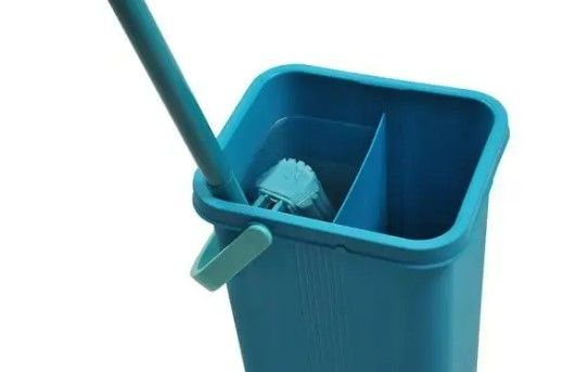 Набір для прибирання Motek відро на два відділи по 7 л, швабра та моп (MT-23) | Зображення 2