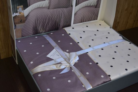 Постільна білизна First Choice Cotton 160x220 см Point Lilac | Зображення 2