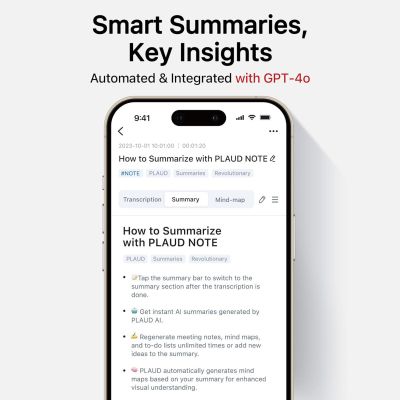 Цифровой диктофон PLAUD AI Note Silver (NB-100-SI) | Зображення 2