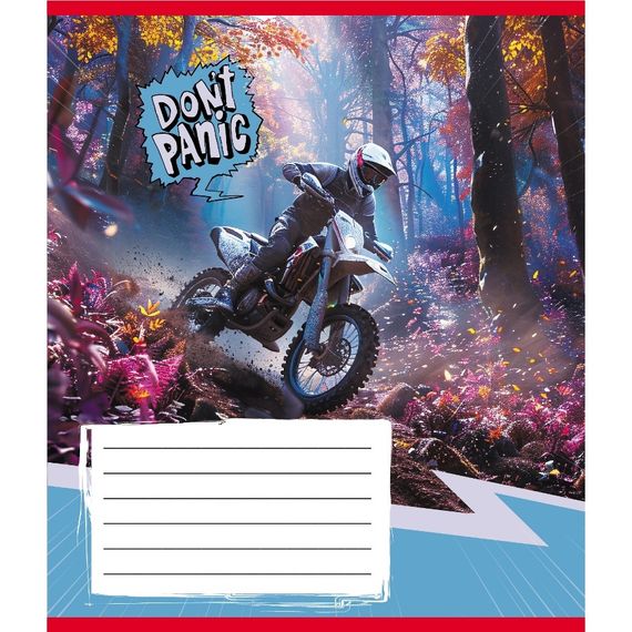 Тетрадь общая "Без паники" 048-590173K-3 в клеточку, 48 листов