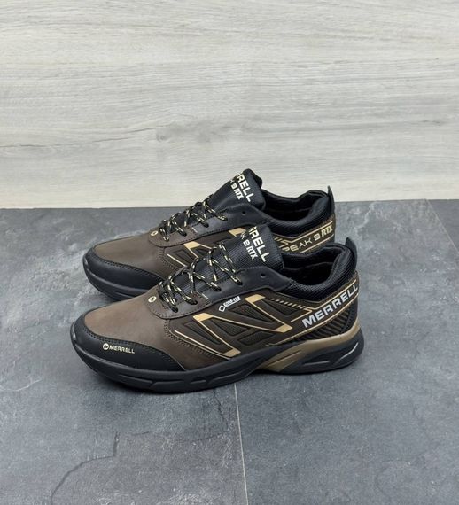 Шкіряні кросівки Merrell весна/осінь колір коричневий