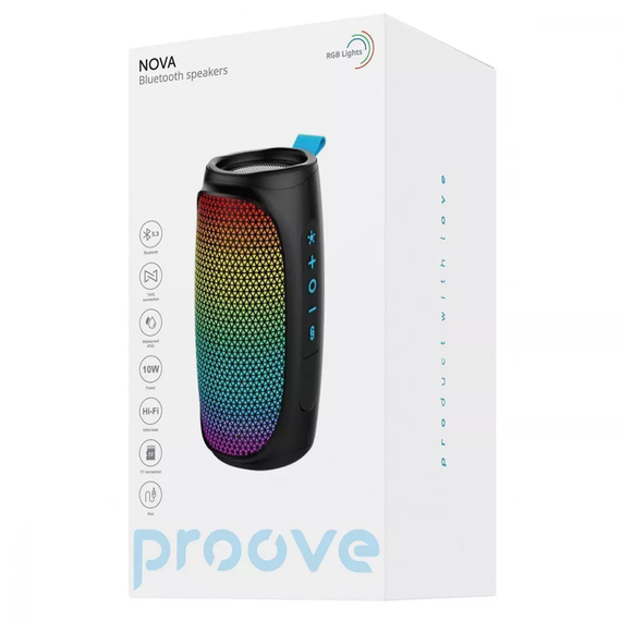 Портативная колонка Proove Nova 10W, Черный | Зображення 1