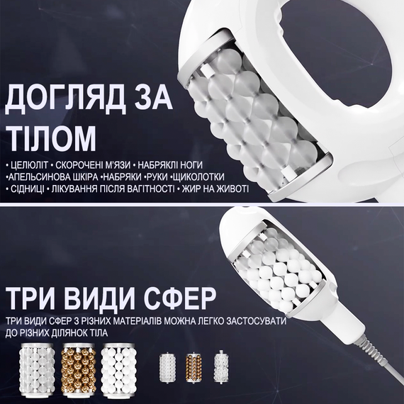 Эндосфера, Аппарат для роликового массажа Reshape Spheresculpt ES3| Профессиональный антицеллюлитный массажер для тела, лица, шеи | Зображення 6