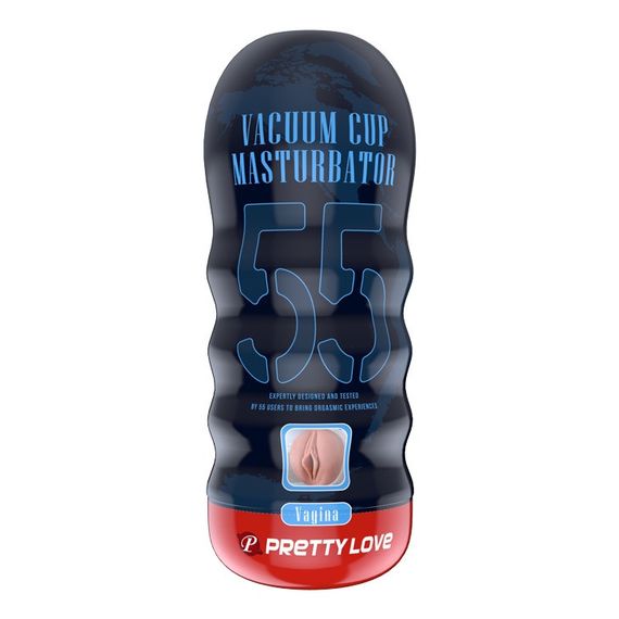 Мастурбатор реалістичний із вакуумом Pretty Love Masturbator Vacuum Cup, в колбі, 18 х 7 см Sex Aura | Зображення 4