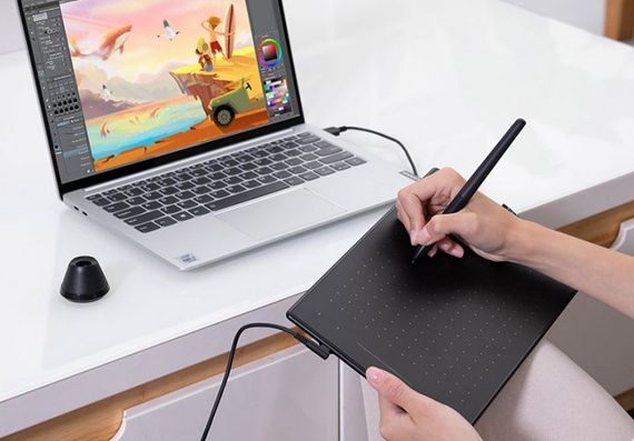 Графічний планшет Huion RTM-500 Cosmo Black (RTM-500) | Зображення 1