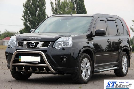 Передняя защита WT003 (нерж) для Nissan X-trail T31 2007-2014 гг | Зображення 1