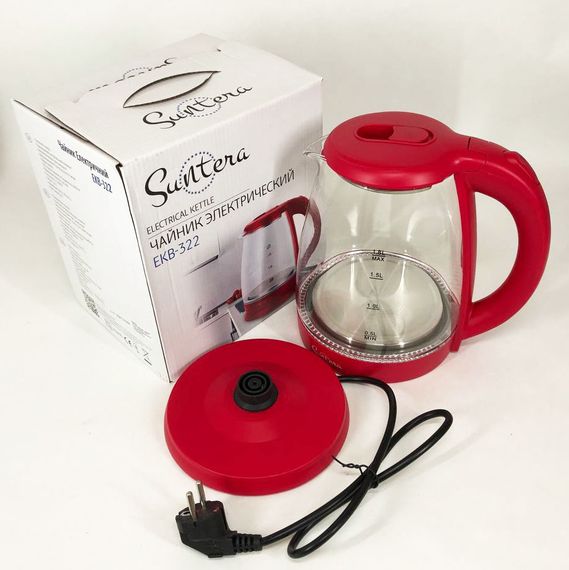 Надежный хороший электрический чайник, Чайник с индикацией и подсветкой электрический модный FP-20 | Зображення 3