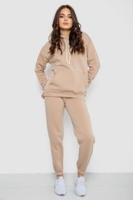 Спорт костюм жіночий на флісі, колір бежевий, 241R1530