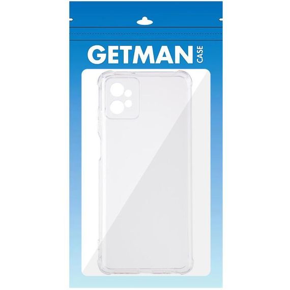 TPU чохол GETMAN Ease logo посилені кути Full Camera для Motorola Moto G32 Безбарвний (прозорий) | Зображення 3