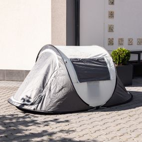 Намет туристичний 245×145×100 (см) кемпінговий для риболовлі 2 х місний Сірий LU-030BE