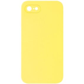 Чохол Silicone Case Square Full Camera Protective (AA) NOLOGO для Apple iPhone 6/6s (4.7") Жовтий / Yellow
