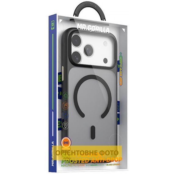 TPU+PC чохол Blueo Skin Friendly Frosted with MagSafe для Apple iPhone 17 Air (6.5") Чорний | Зображення 2