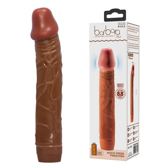 Вибратор - Barbara Bob Vibrator 8,8" Brown Sex Aura