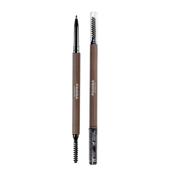 Механический карандаш для бровей Parisa Cosmetics 312 Коричневий медиум