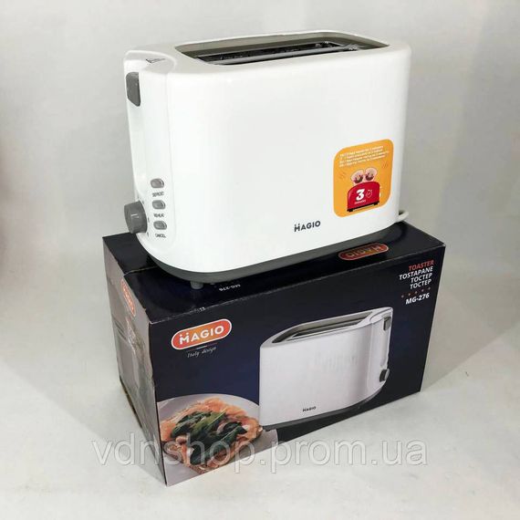 Тостер для хлеба бытовой, Электротостер бытовой, Кухонный тостер для бутербродов компактный DM-34 | Зображення 1