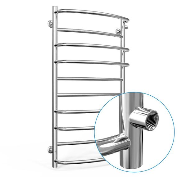 Водяна рушникосушарка Laris Євромікс П10 500 х 900 б/в 1/2" мц 800