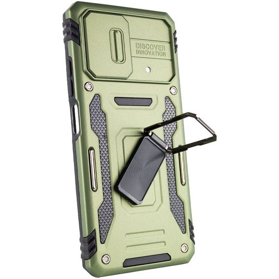 Ударопрочный чехол Camshield Army Ring для Xiaomi Poco X5 5G / Note 12 5G Оливковый / Army Green | Зображення 3
