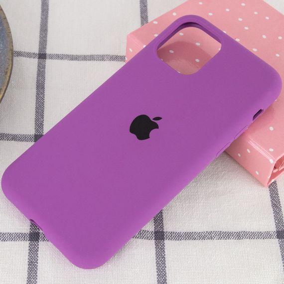 Чохол Silicone Case Full Protective (AA) для Apple iPhone 11 Pro Max (6.5") Фіолетовий / Grape | Зображення 1