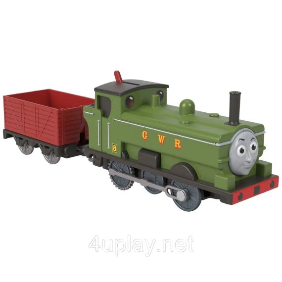 Классический моторизованный поезд Дак из юбилейной серии к 80-летию Thomas & Friends Оригинал Fisher-Price | Зображення 1