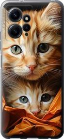 Чохол на Xiaomi Redmi Note 12 4G Котики 2 із силікону FCh_047826