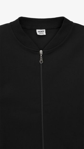 Кофта однотонна для хлопчика Dinomin 10133 140 см Чорний shop (2000999494598) | Зображення 1