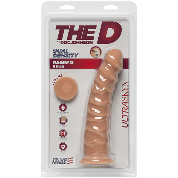 Фалоімітатор Doc Johnson The D - Ragin D - 8 Inch Without Balls - ULTRASKYN, діаметр 5,1 см | Зображення 2
